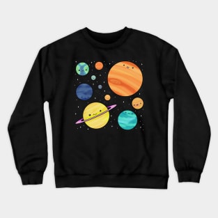 Cute solar system planets Crewneck Sweatshirt